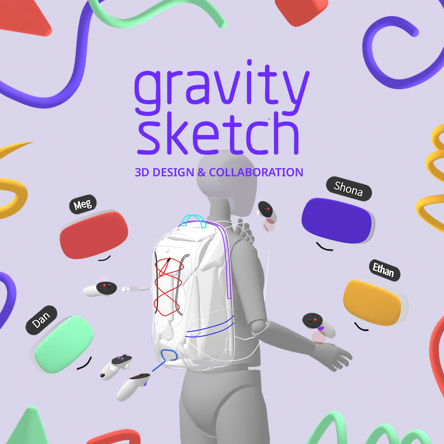 Gravity Sketch: square social media banner