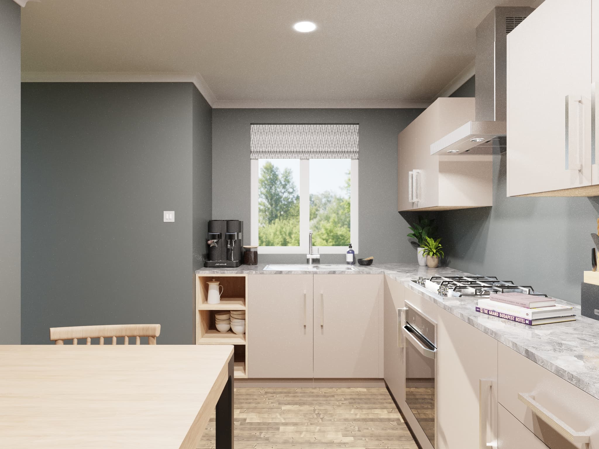 Ice Kitchens: Cashmere Sleek Grey Stone