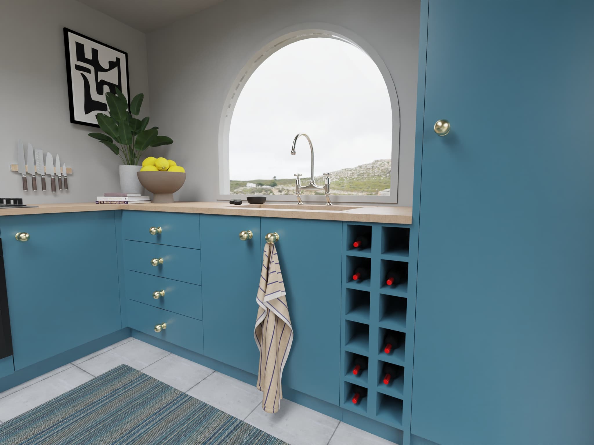 Ice Kitchens: Minimalist kitchen render