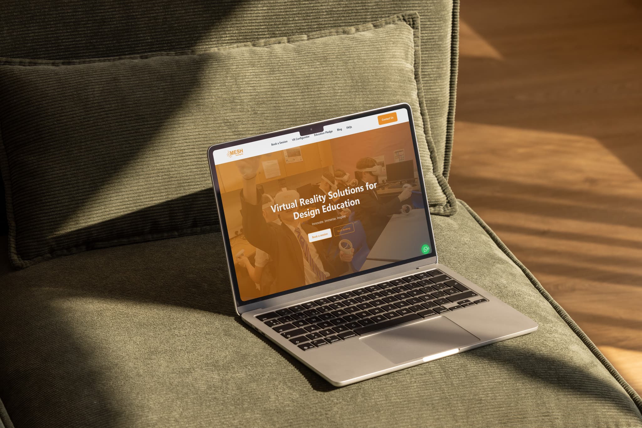 Mesh Training website and platform showcase