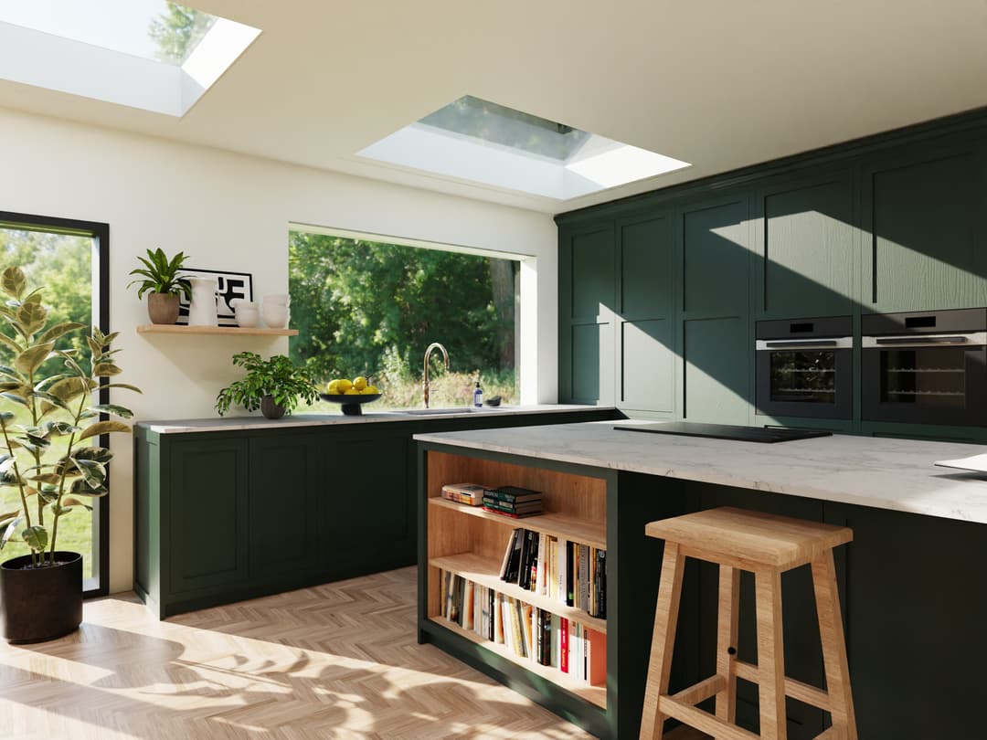 Photorealistic kitchen render: Naked Kitchens