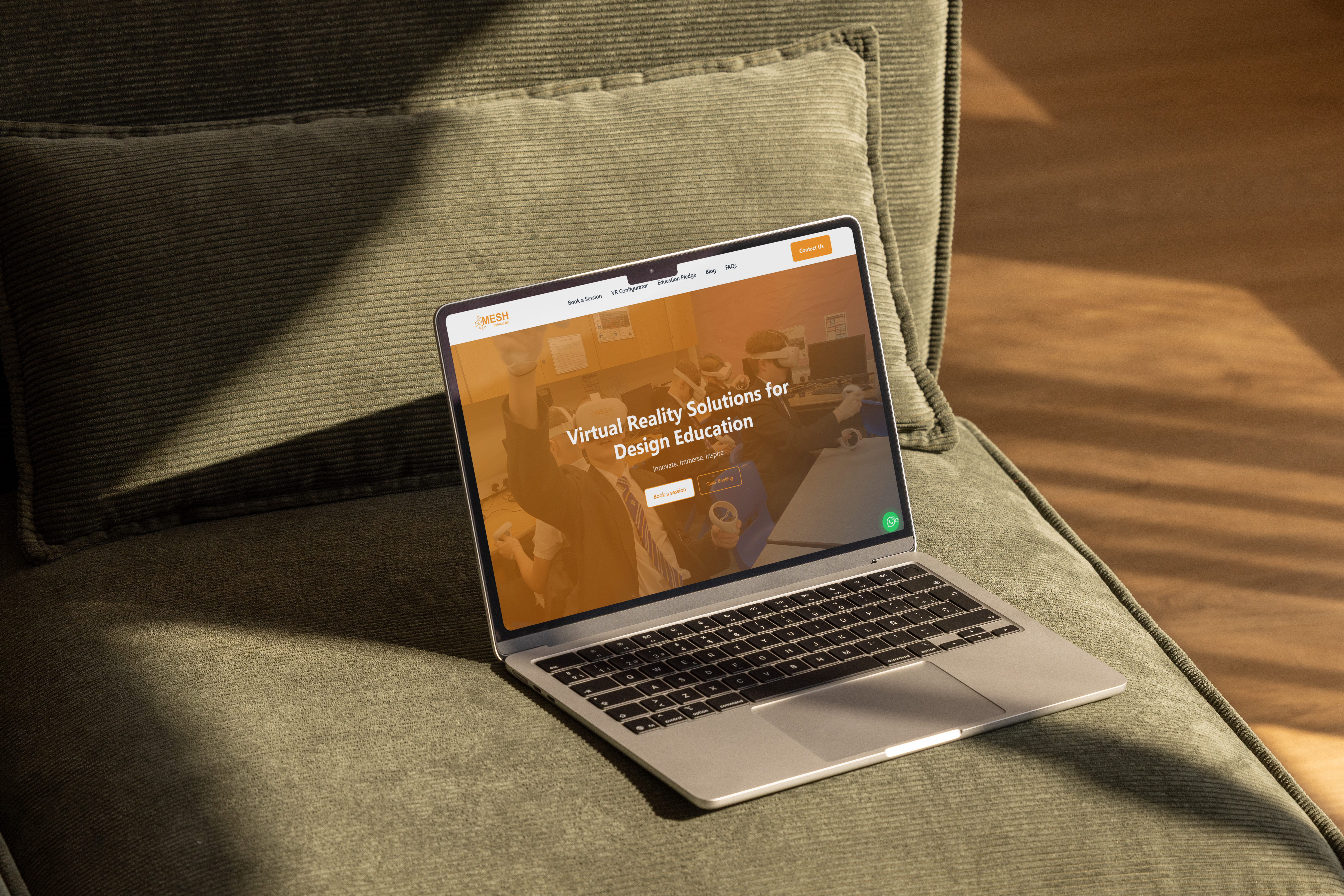 Mesh Training bespoke web platform